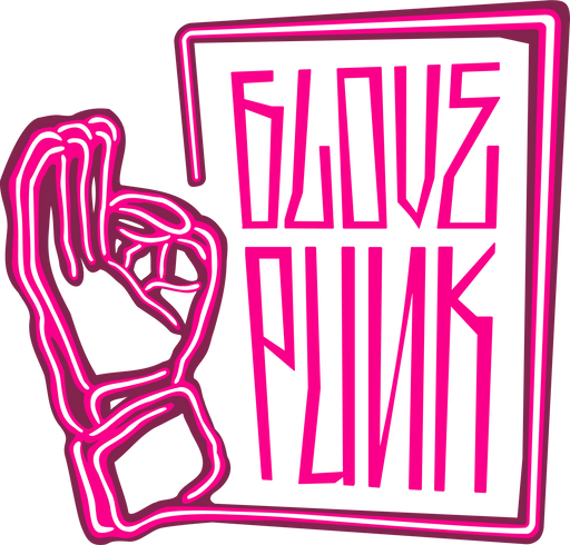 Glove Punk Goalkeeper Gloves Women Logo Pink On White Logo 